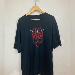 Menace 4XL Limited Edition Darth Maul Skull T-Shirt Black Star Wars Sith Lord